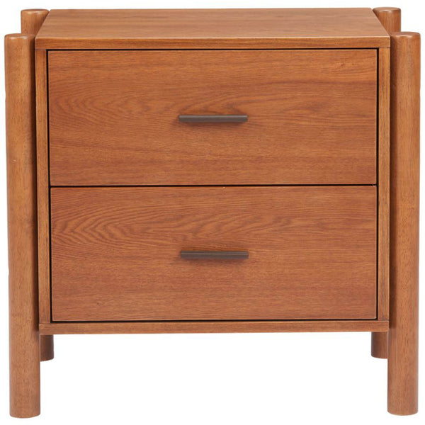 Home Fashion Beleza Nightstand Walnut
