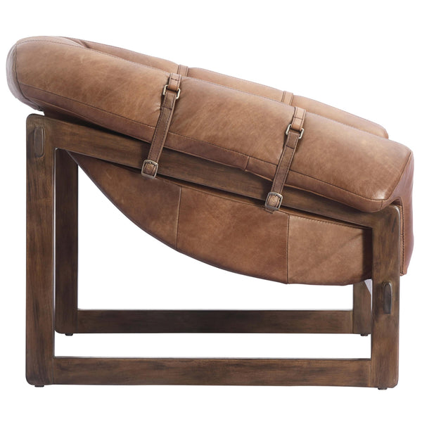 Home Fashion Bellos Leather Chair Open Road Brown