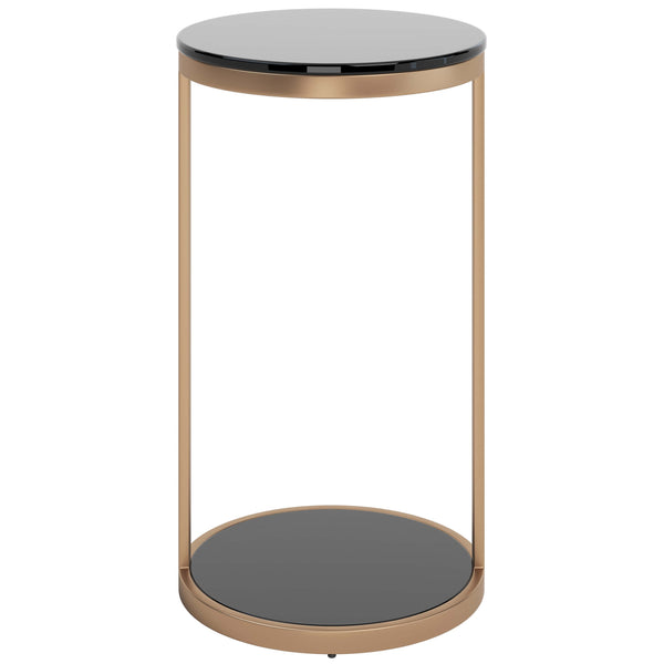 Home Fashion Benjamin End Table Antique Brass