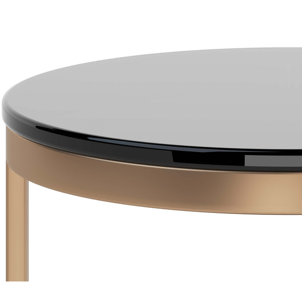 Home Fashion Benjamin End Table Antique Brass