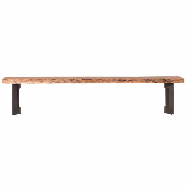 Home Fashion Bent Bench Brown