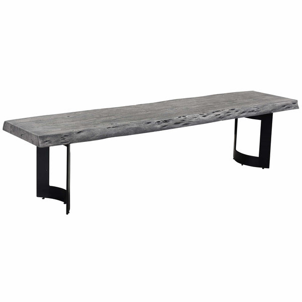 home fashion Bent Bench Light Grey