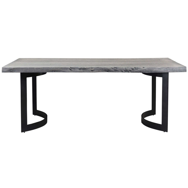 Home Fashion Bent Dining Table Light Grey