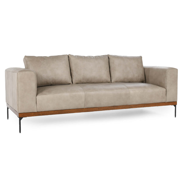 home fashion Bentley Leather Sofa Tan