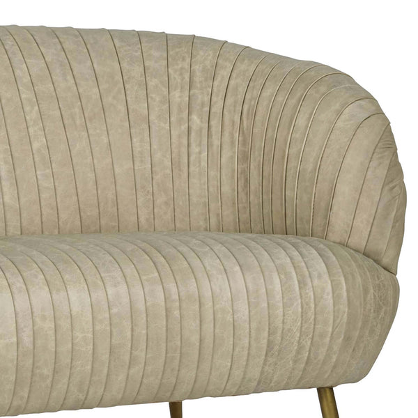 Home Fashion Beretta Leather Sofa Cappuccino