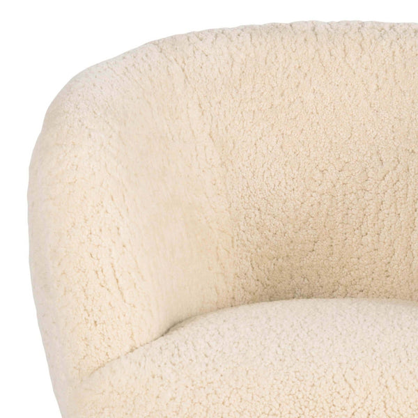 Home Fashion Beretta Sheepskin Chair White