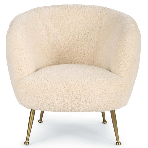 home fashion Beretta Sheepskin Chair White
