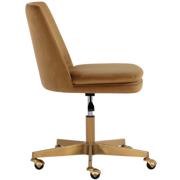 Home Fashion Berget Office Chair Gold Sky