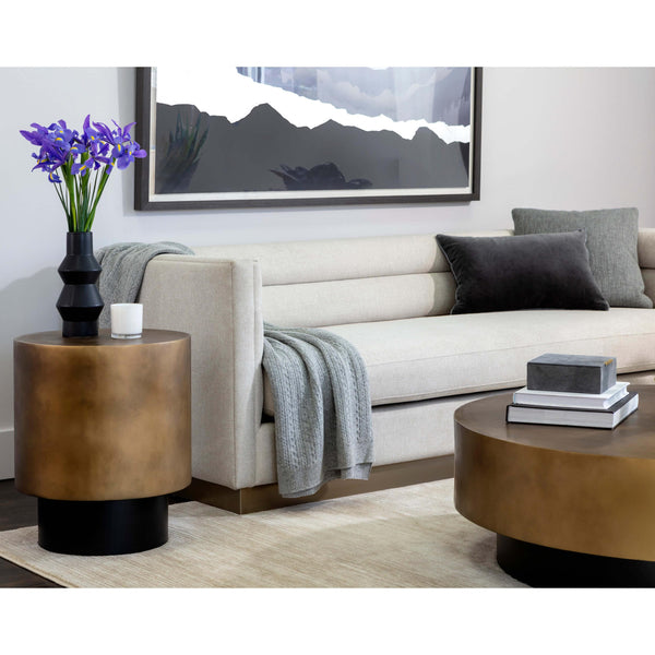 Home Fashion Bernaby End Table Antique Brass