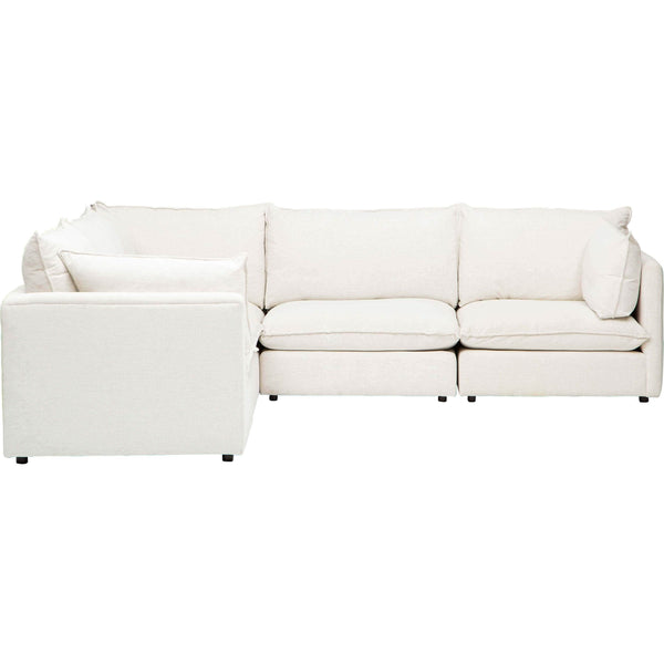 Home Fashion Blaise 5 Piece Sectional Nomad Snow