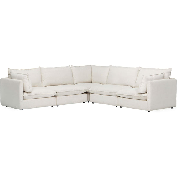 Home Fashion Blaise 5 Piece Sectional Nomad Snow