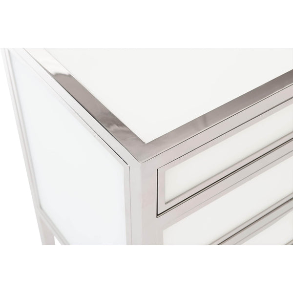 Home Fashion Blanca Wide Nightstand