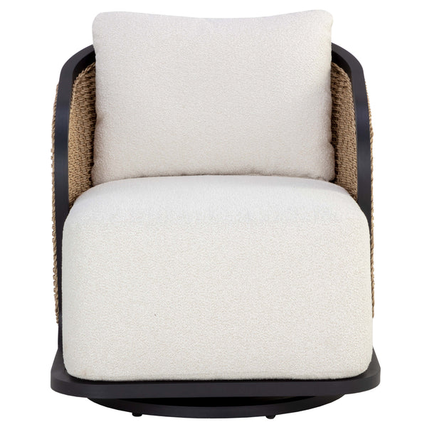 Home Fashion Bora Outdoor Swivel Chair Louis Cream