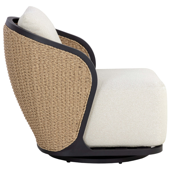 Home Fashion Bora Outdoor Swivel Chair Louis Cream