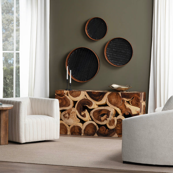 Home Fashion Borneo Console Table Brown