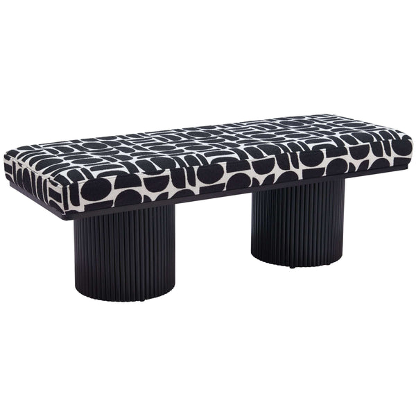 home fashion Botoia Bench Black & White