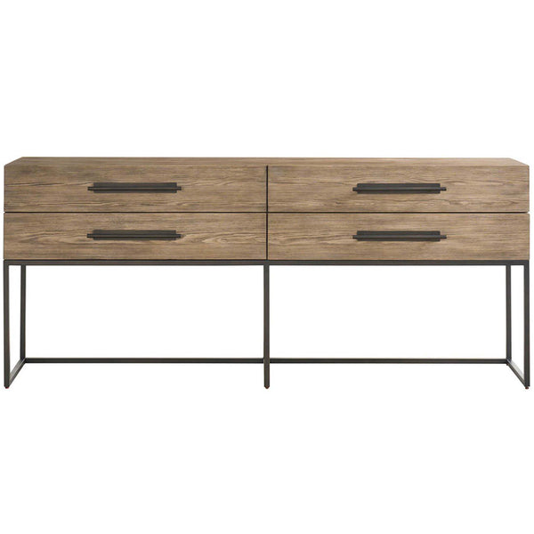 Home Fashion Boulder 4 Drawer Console Warm Natural