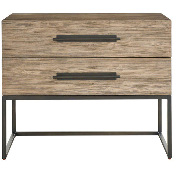 Home Fashion Boulder Metal Base Nightstand Boulder