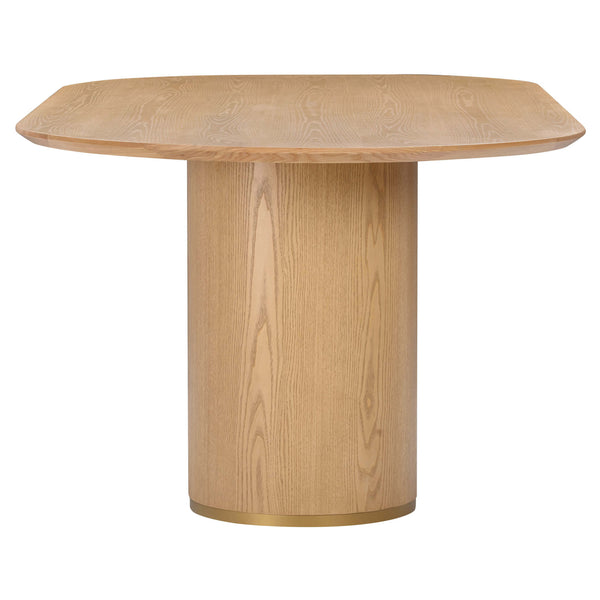 Home Fashion Brandy Oval Dining Table Natural Ash