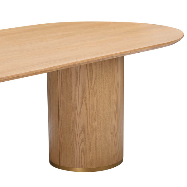 Home Fashion Brandy Oval Dining Table Natural Ash
