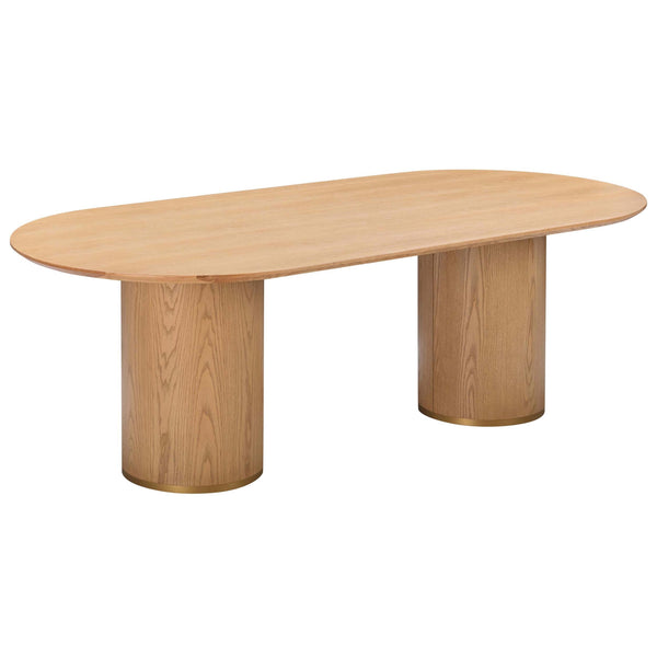 home fashion Brandy Oval Dining Table Natural Ash