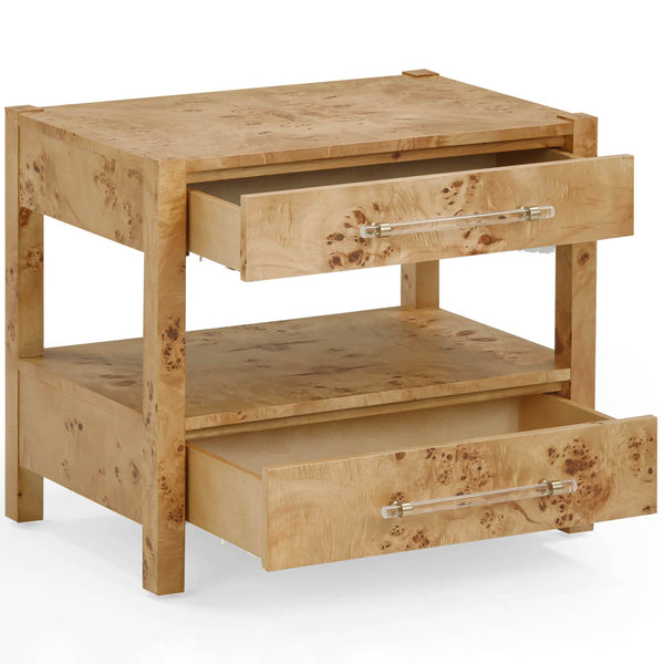 Home Fashion Brandyss Nightstand Honey