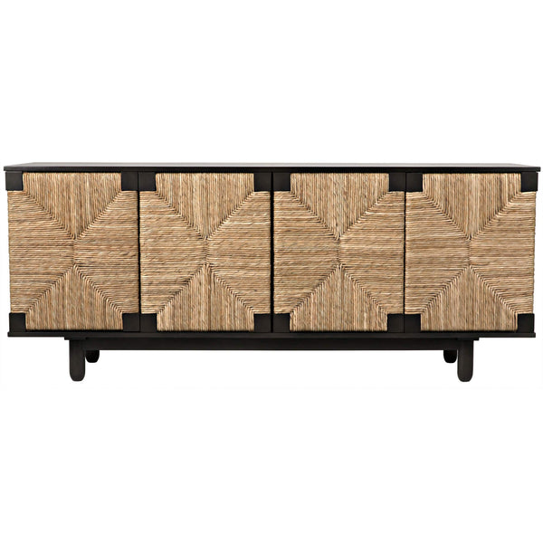 Home Fashion Brook 4 Door Sideboard Mahogany