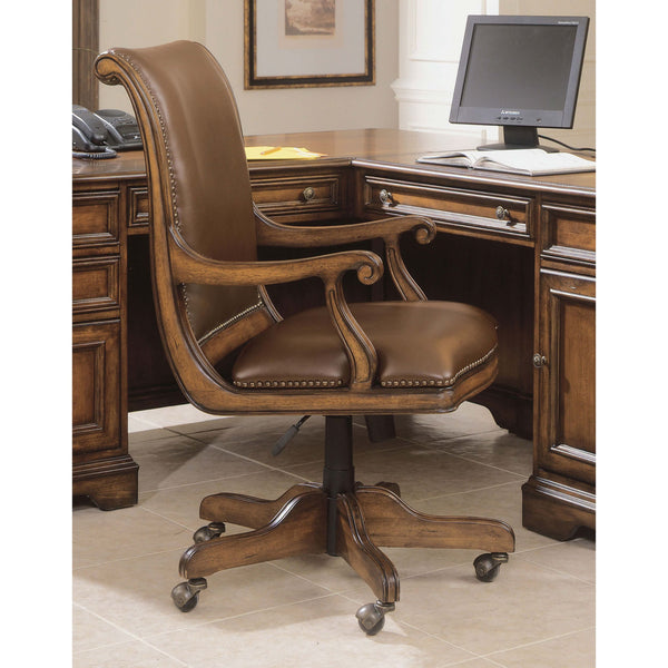 Home Fashion Brookhaven Desk Chair Medium Wood