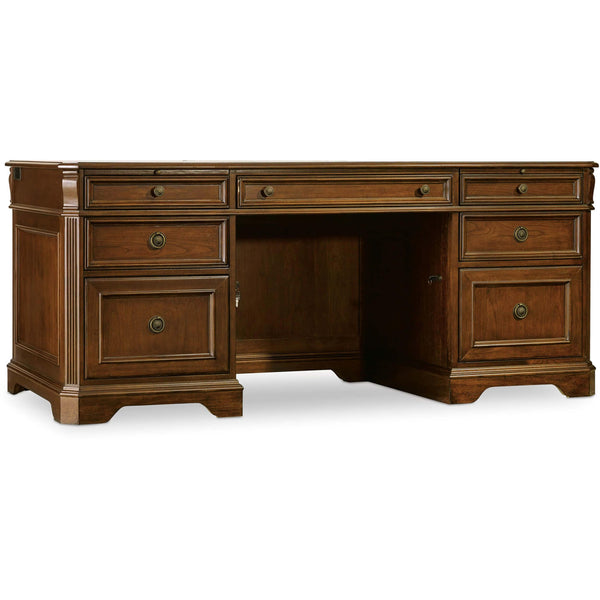 home fashion Brookhaven Executive Desk Medium Wood