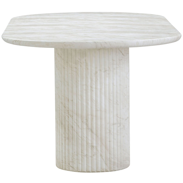 Home Fashion Brut Dining Table Marble Finish