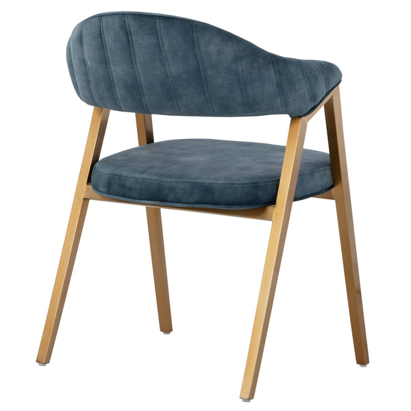 Home Fashion Burgos Arm Chair Nono Petrol Set Of 2