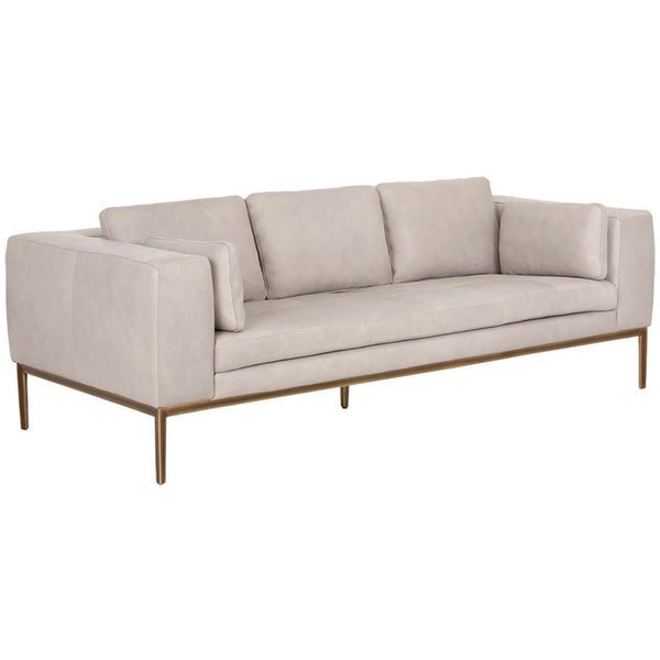 Home Fashion Burr Leather Sofa Bali Bone