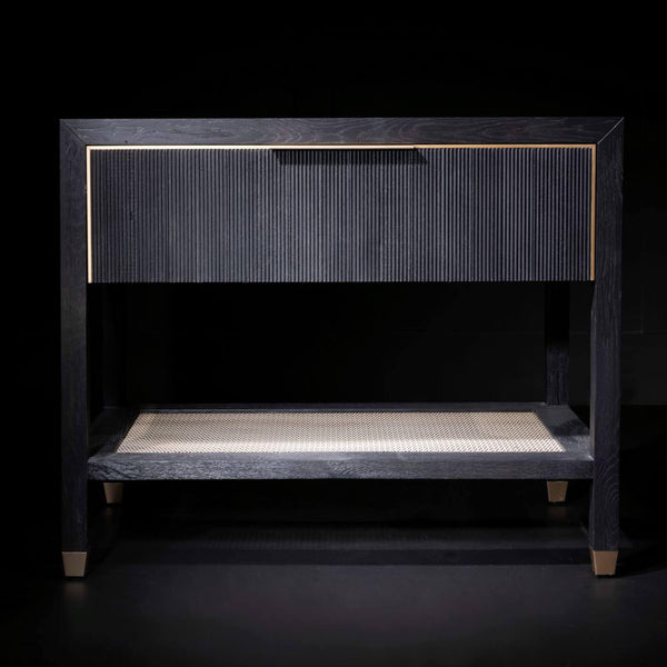 Home Fashion Caleb Nightstand Onyx Oak