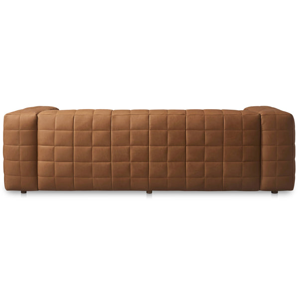Home Fashion Callan Leather Sofa Tan