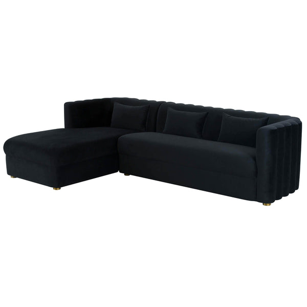 home fashion Callie Sectional LAF Black
