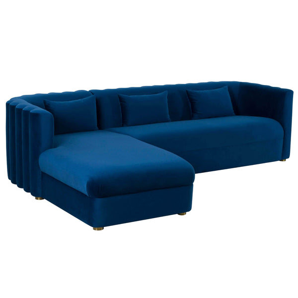 Home Fashion Callie Sectional LAF Navy