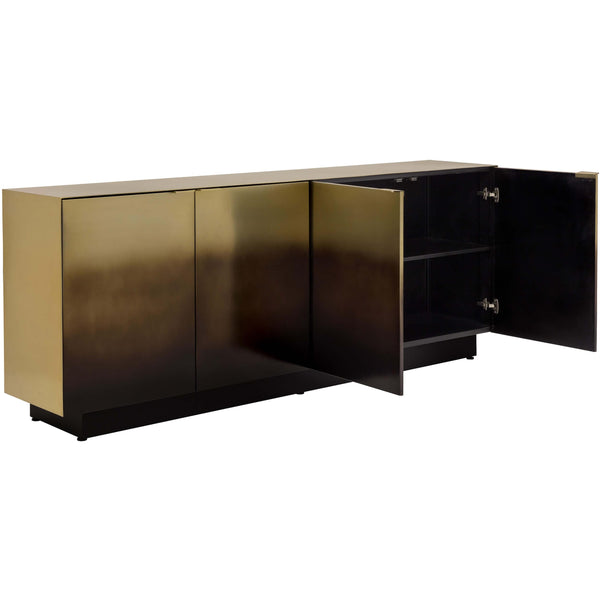 Home Fashion Calvosa Sideboard Gold Black Ombre