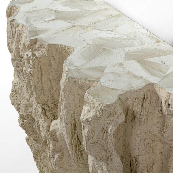 Home Fashion Camilla Fossilized Clam Console Table