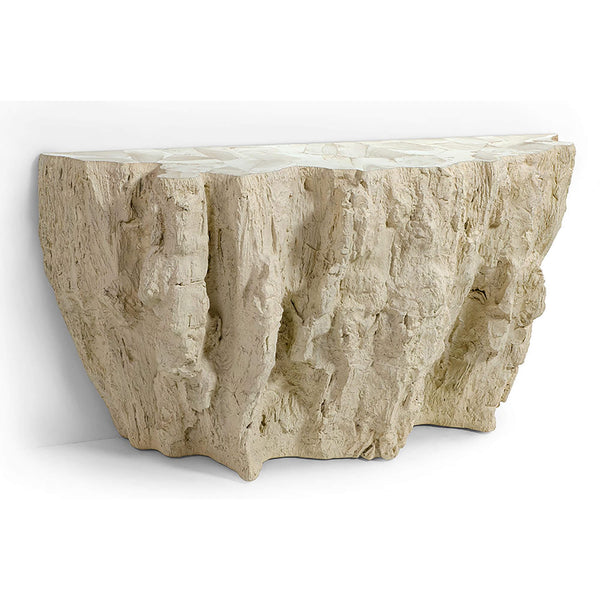 home fashion Camilla Fossilized Clam Console Table
