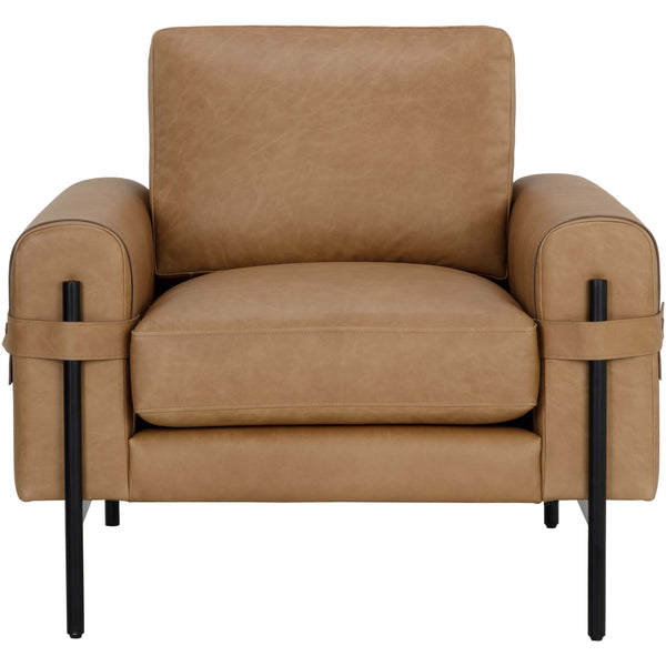 Home Fashion Camus Leather Chair Ludlow Sesame