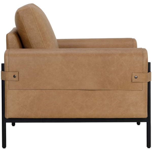 Home Fashion Camus Leather Chair Ludlow Sesame