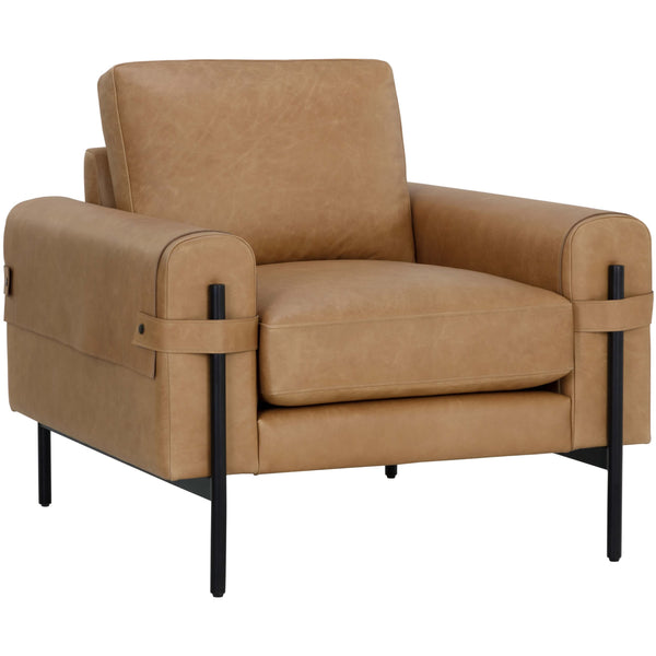 home fashion Camus Leather Chair Ludlow Sesame