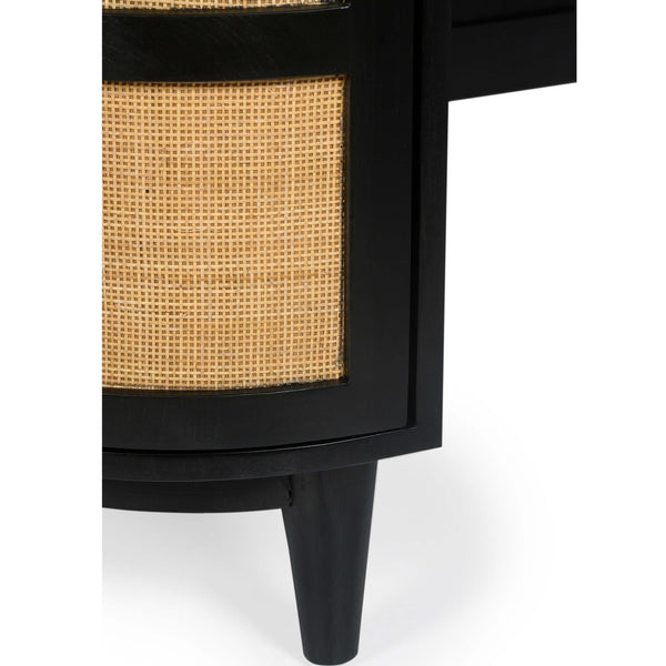 Home Fashion Canggu Cane Desk Charcoal