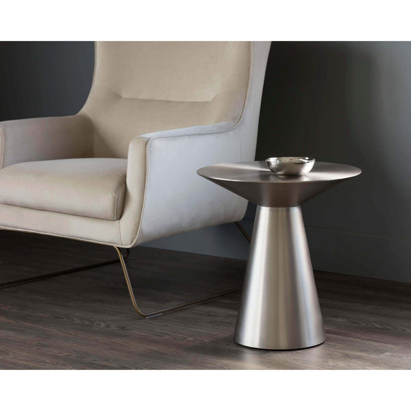 Home Fashion Carmel Side Table Brushed Stainless