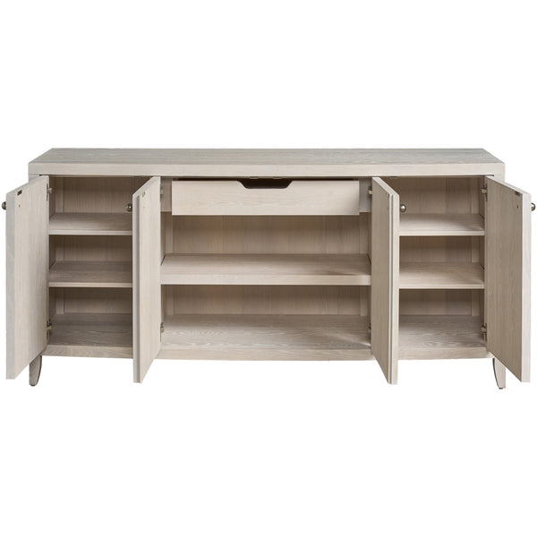 Home Fashion Carmen Credenza White Oak