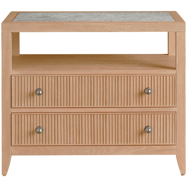 home fashion Carmen Two Drawer Nightstand Skylark