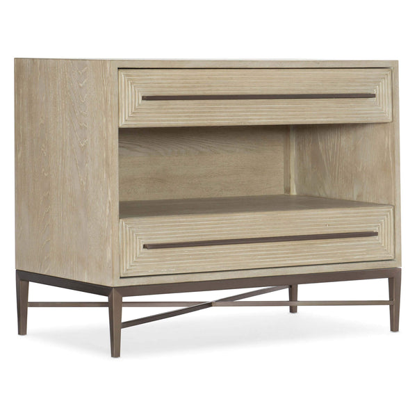 Home Fashion Cascade Two Drawer Nightstand