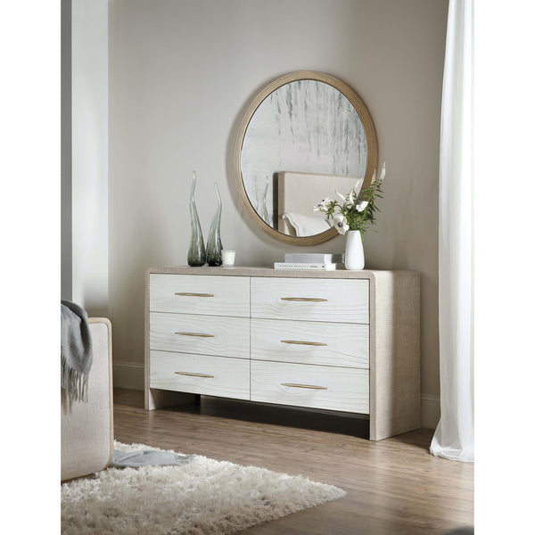 Home Fashion Cascade Two Tone Six Drawer Dresser