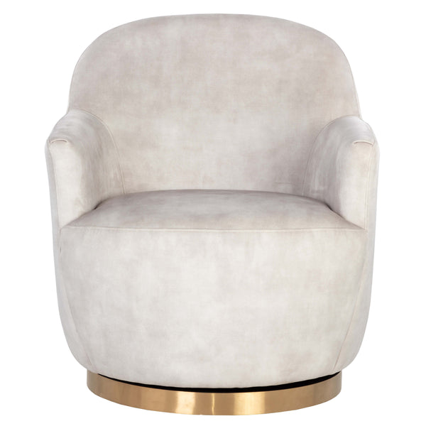Home Fashion Casey Swivel Chair Nono Cream