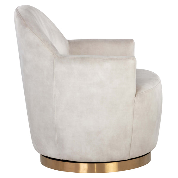 Home Fashion Casey Swivel Chair Nono Cream